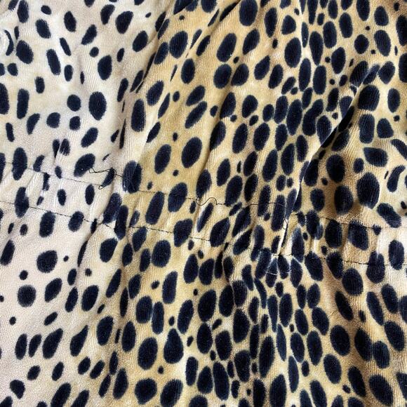 Juicy Couture Girls 10 Cheetah Animal Print Velour Zip Up Jacket Vintage Y2K - Picture 6 of 7